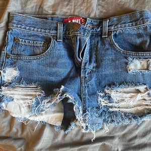 Levi’s boot cut shorts slim